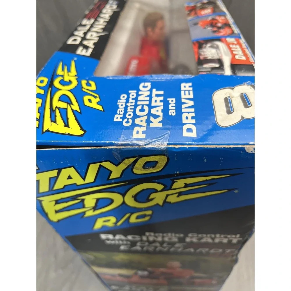 Vintage Taiyo Edge RC Dale Earnhardt Jr Racing Kart 49MHz NASCAR Driver 2003